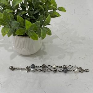 Brighton Silver and Gray Bracelet